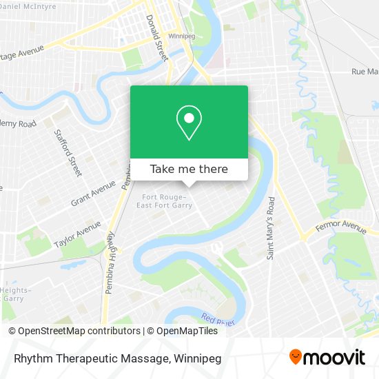 Rhythm Therapeutic Massage map