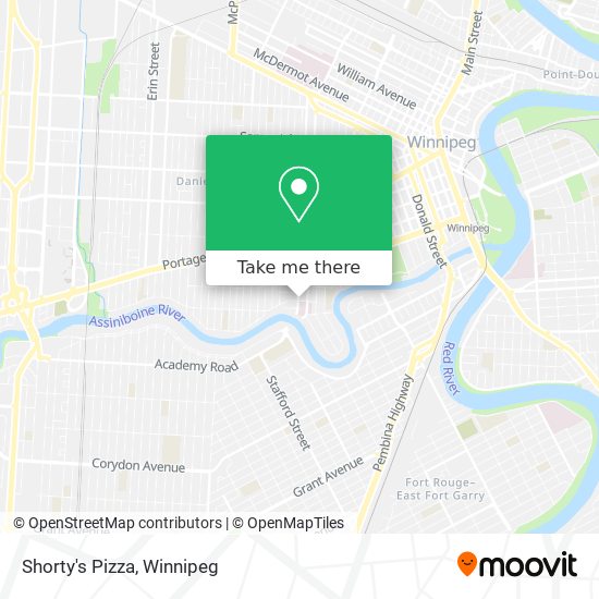 Shorty's Pizza map