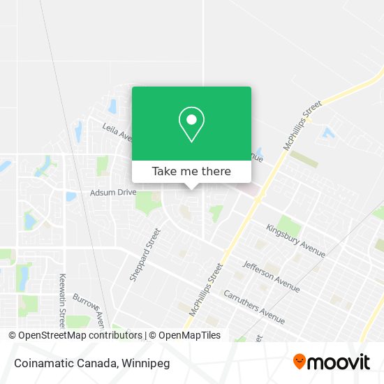 Coinamatic Canada map