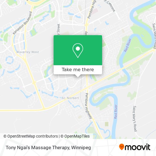 Tony Ngai's Massage Therapy map