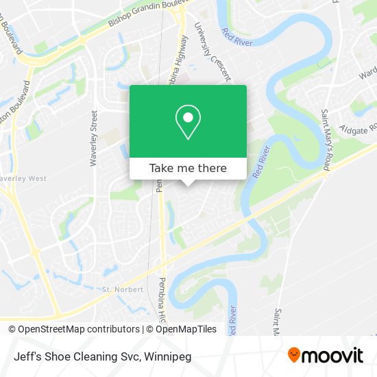 Jeff's Shoe Cleaning Svc map