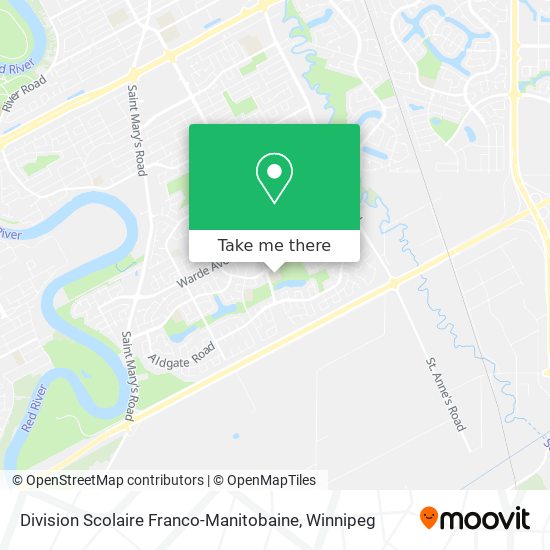 Division Scolaire Franco-Manitobaine map