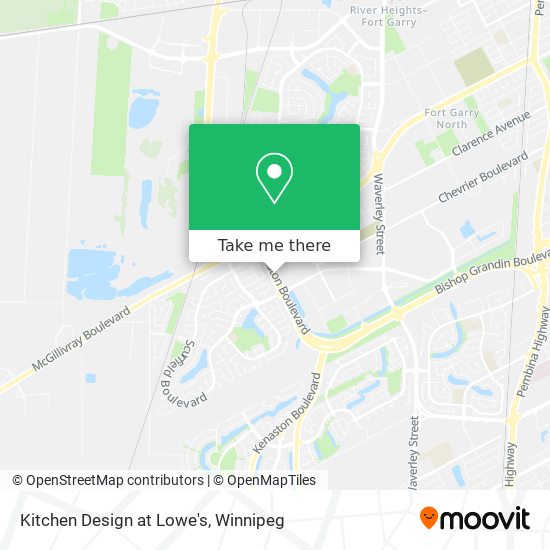 Kitchen Design at Lowe's map