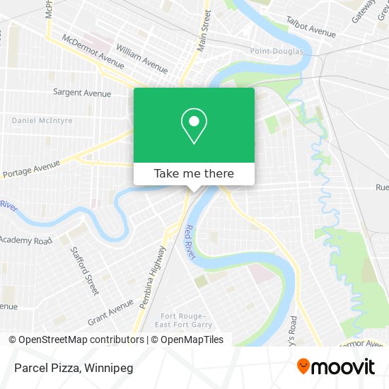 Parcel Pizza map