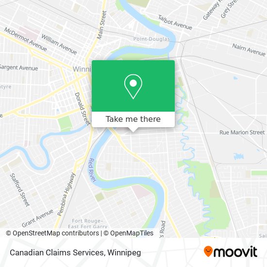 Canadian Claims Services map