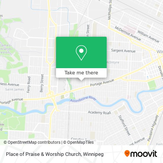 Place of Praise & Worship Church map