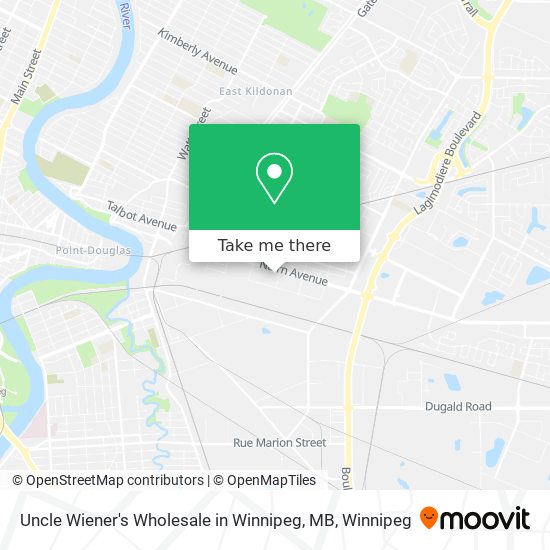 Uncle Wiener's Wholesale in Winnipeg, MB map