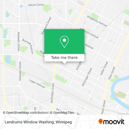 Lendrums Window Washing map