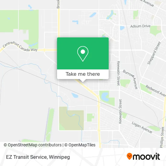 EZ Transit Service map