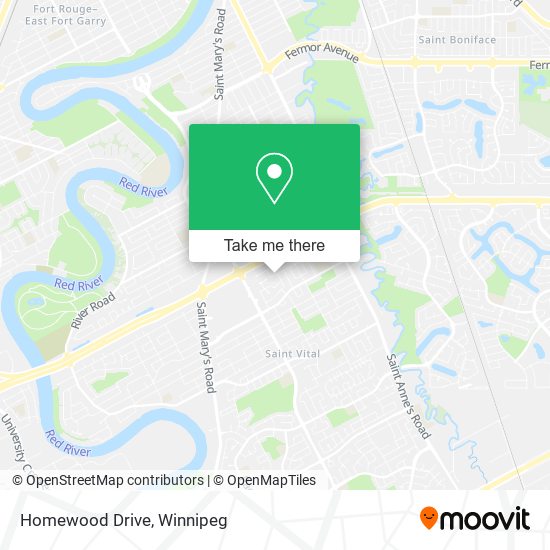 Homewood Drive map