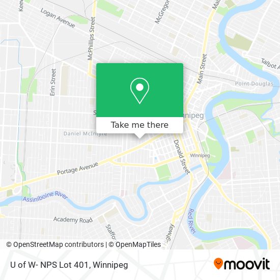 U of W- NPS Lot 401 map