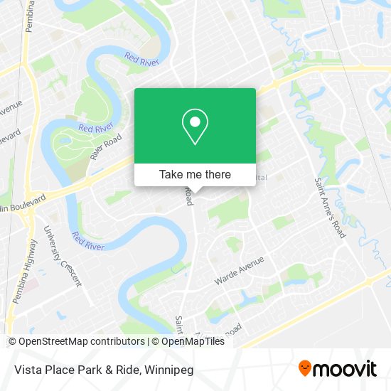 Vista Place Park & Ride map