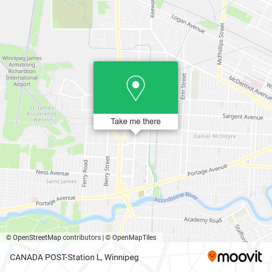 CANADA POST-Station L map