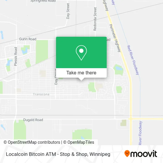 Localcoin Bitcoin ATM - Stop & Shop map