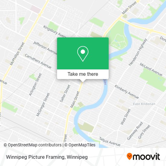 Winnipeg Picture Framing map