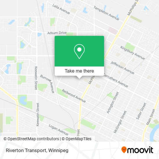 Riverton Transport map