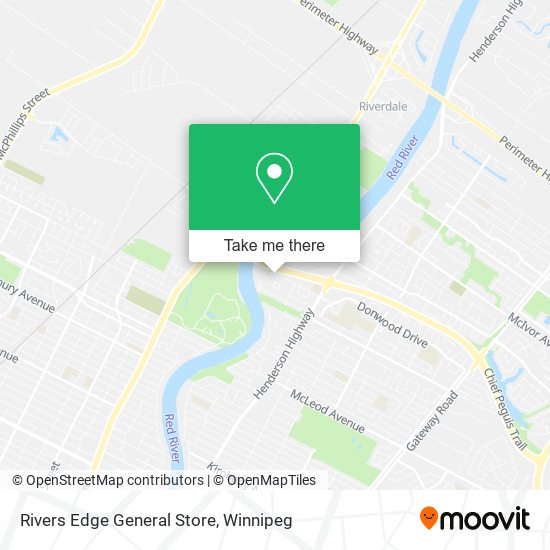 Rivers Edge General Store map