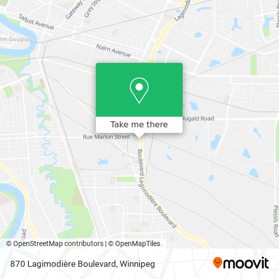 870 Lagimodière Boulevard map