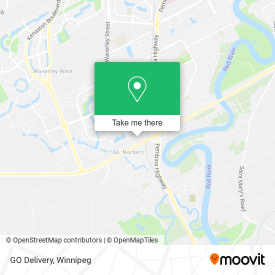 GO Delivery map