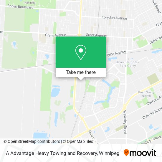 A Advantage Heavy Towing and Recovery map