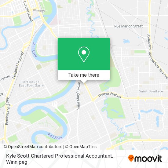 Kyle Scott Chartered Professional Accountant map