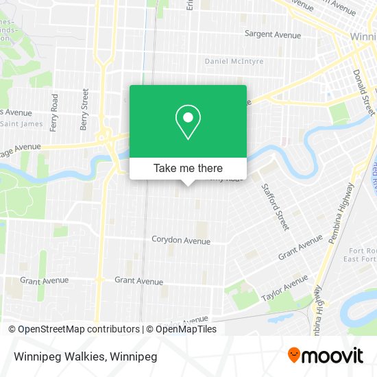 Winnipeg Walkies map