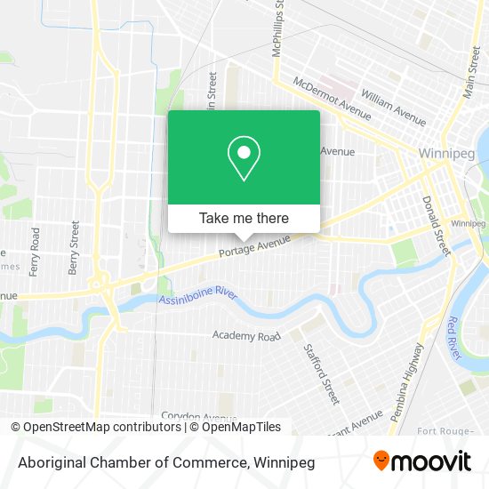 Aboriginal Chamber of Commerce map