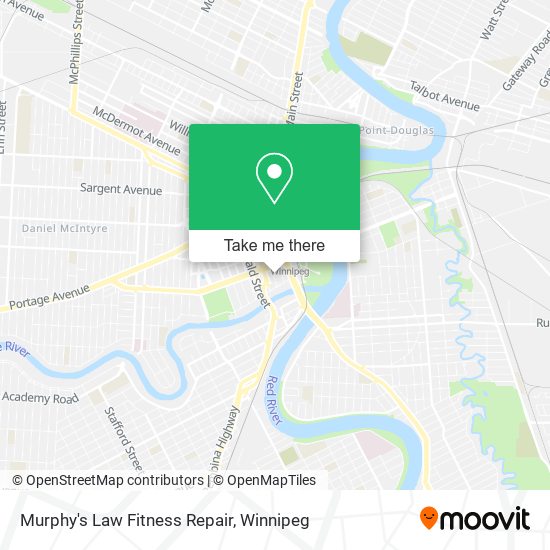 Murphy's Law Fitness Repair map