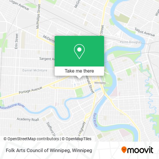 Folk Arts Council of Winnipeg map