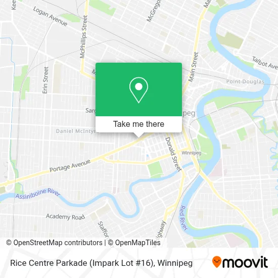 Rice Centre Parkade (Impark Lot #16) map