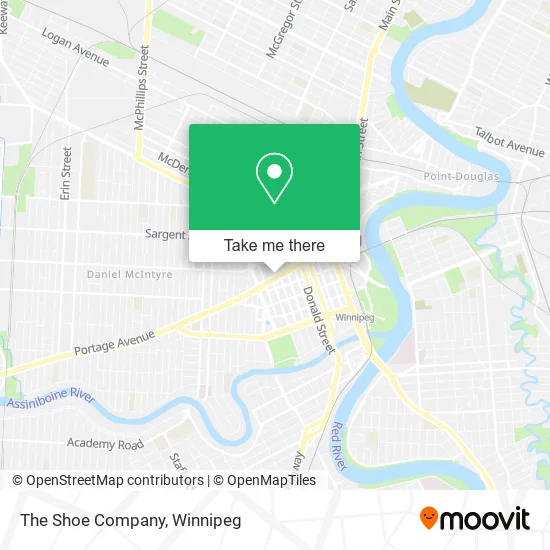 The Shoe Company map
