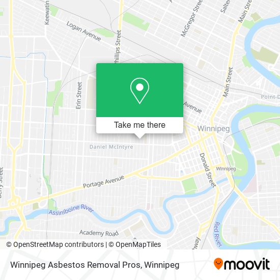 Winnipeg Asbestos Removal Pros map
