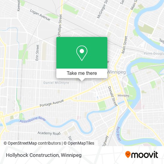 Hollyhock Construction map
