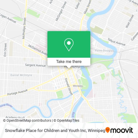 Snowflake Place for Children and Youth Inc map