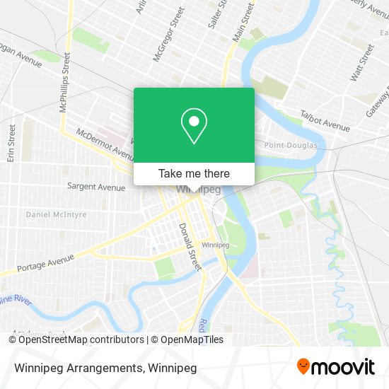 Winnipeg Arrangements map