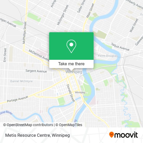 Metis Resource Centre map