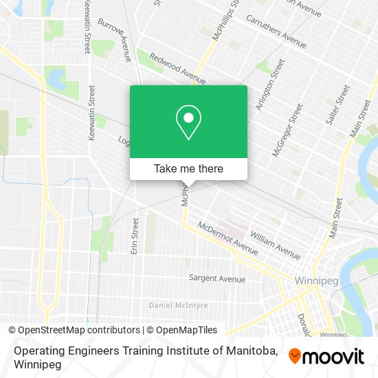 Operating Engineers Training Institute of Manitoba map