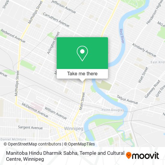 Manitoba Hindu Dharmik Sabha, Temple and Cultural Centre map