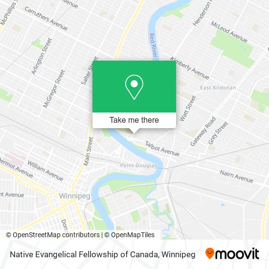 Native Evangelical Fellowship of Canada map