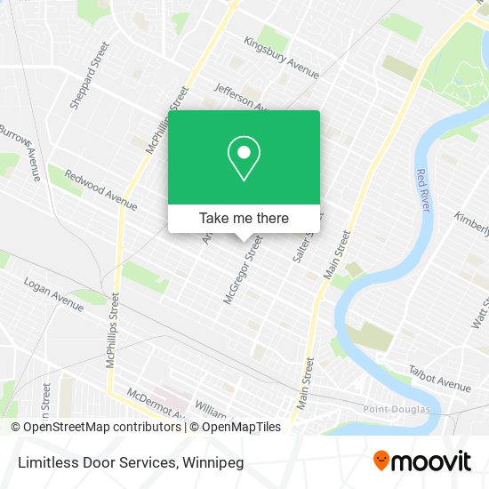 Limitless Door Services map