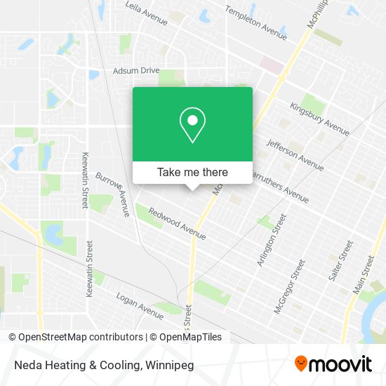 Neda Heating & Cooling map