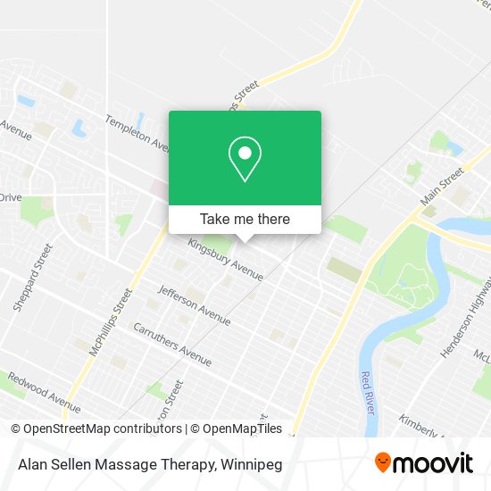 Alan Sellen Massage Therapy map