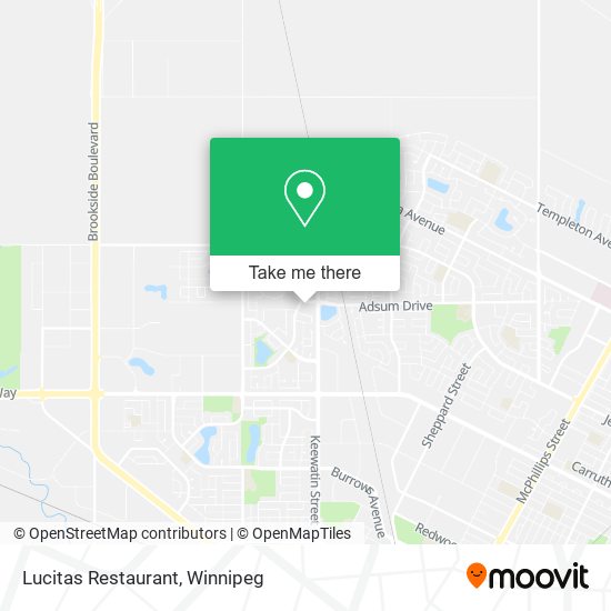 Lucitas Restaurant map