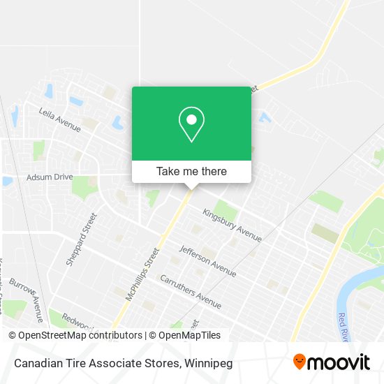 Canadian Tire Associate Stores map