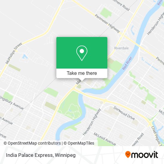 India Palace Express map