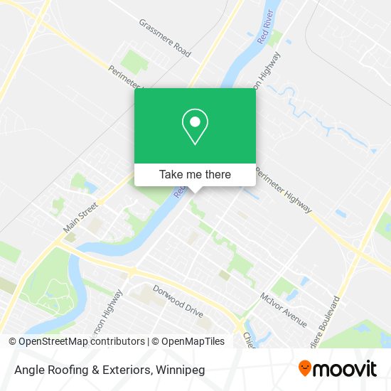 Angle Roofing & Exteriors map