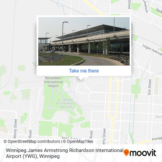 Winnipeg James Armstrong Richardson International Airport (YWG) map