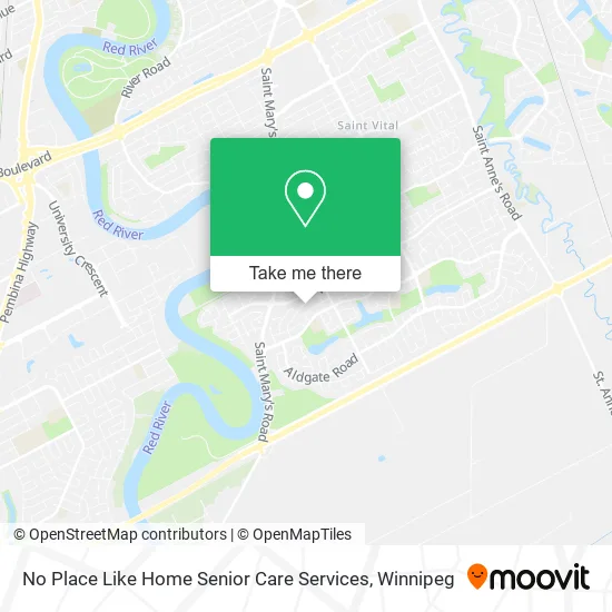No Place Like Home Senior Care Services map