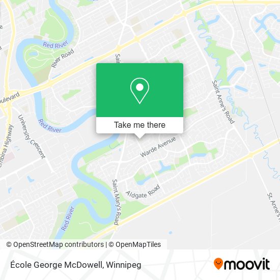 École George McDowell map