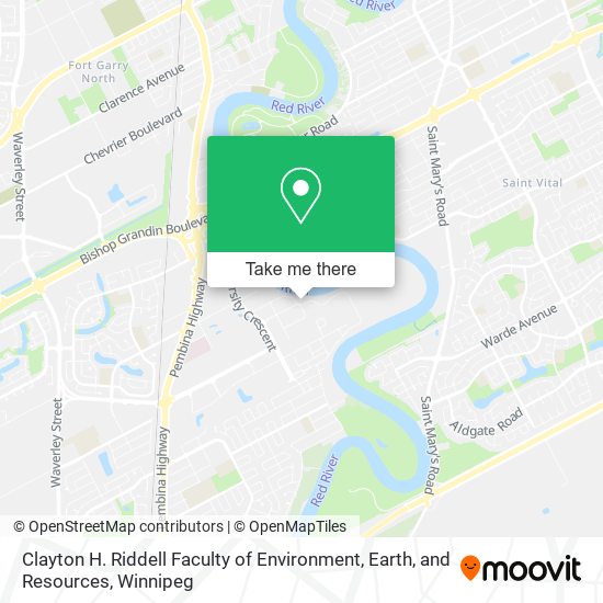 Clayton H. Riddell Faculty of Environment, Earth, and Resources map